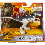 The new Extreme Damage Velociraptor figure