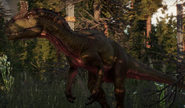 Cryolophosaurus in Jurassic Evolution 2