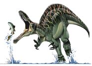 Illustration of Suchomimus from the Jurassic Park Institute.