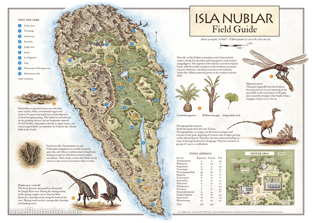 Isla Nublar Novel Map Isla Nublar (Novel Canon) | Jurassic Park Wiki | Fandom