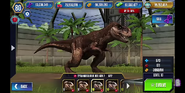 Second Generation of Tyrannosaurus in Jurassic World: The Game