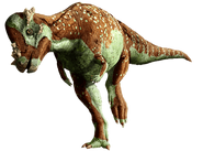 The new cloned Pachycephalosaurus from Jurassic World.