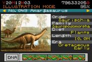Amargasaurus from Jurassic Park III: Park Builder.