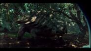 Ankylosaurus about to fight Indominus seen outside of Gyrosphere 07