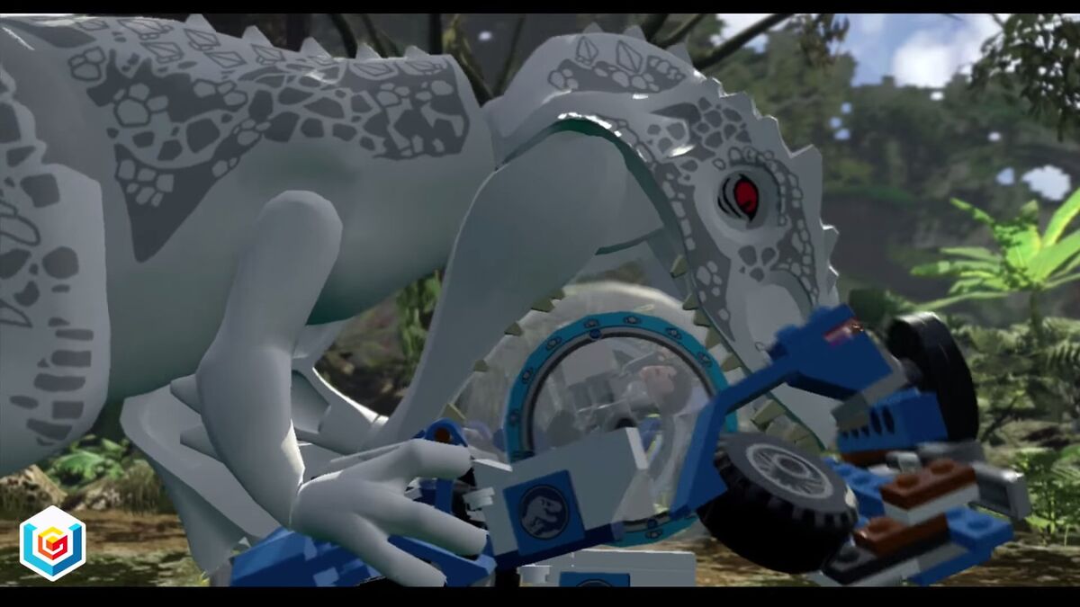 Lego jurassic world gyrosphere attack top