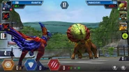 Fully maxed Utahraptor vs level 39 Pachyceratops