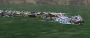 Deinosuchus swimming