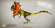 Concept of a max level Dilophosaurus.