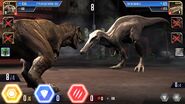 Level 10 Tyrannosaurus vs Level 9 Suchomimus