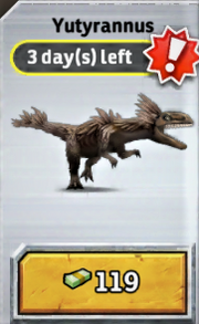 Yutyrannus Card JPB