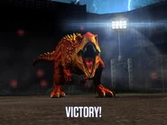 T. rex victory
