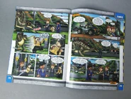 Vic Hoskins getting chased by a Stegosaurus