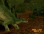 Stegosaurus in the The Lost World: Jurassic Park arcade game.