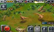 Gallimimus from Jurassic Park: Builder (Level 6).