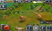 Gallimimus from Jurassic Park: Builder (Level 6).