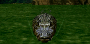 the Deinosuchus swimming towards the player