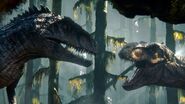 The Giganotosaurus and Rexy