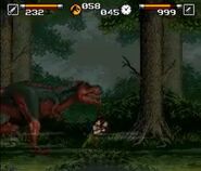 Tyrannosaurus from the SNES game Jurassic Park 2: The Chaos Continues