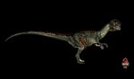 Dilophosaurus model used in Jurassic Park: The Game