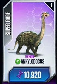 jurassic world the game ankylodocus