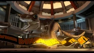Rexy roaring