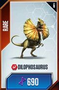 Dilophosaurus card