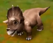 Triceratops (Baby) (Lvl. 1-4).jpg (17 KB) Triceratops (Baby) (Level 1 to 4) in Jurassic Park: Builder.