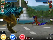 A fully evolved Suchoripterus vs. a fully evolved Megalosaurus.