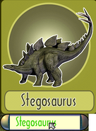 Jurassic park danger zone 6 stegosaurus card by kaijudialga-d8yry37