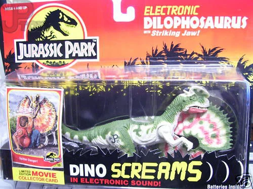 jurassic park dilophosaurus toy