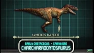 Carcharodontosaurus in Jurassic Park: Explorer