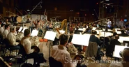 Тим Симонек дирижирует на записи музыки к фильму «Мир Юрского периода»