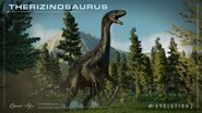 Jurassic World Evolution 2 Therizinosaurus Poster