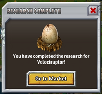 Velociraptor egg