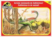 Die-Cast Gallimimus Collector Card