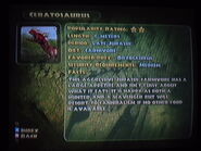 Ceratosaurus info in Jurassic Park: Operation Genesis.