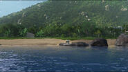 Bumpy on Isla Nublar shore