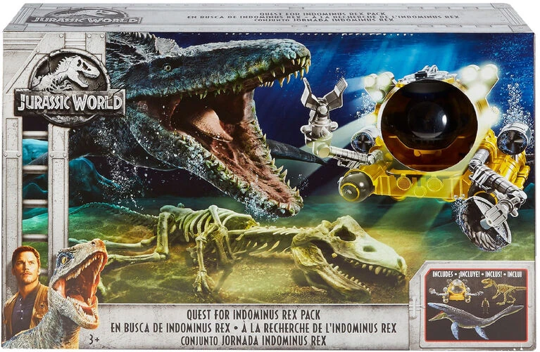 Super Colossal Jurassic World Mosasaurus Indominus Rex Toys Quest