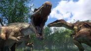 The first appearance of two Baryonyx later they were given names by Sammy: Chaos and Limbo, the two searching for their sister, Grim