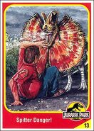 The Electronic Dilophosaurus Collector Card