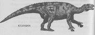 Iguanodon art in the book Survivor.