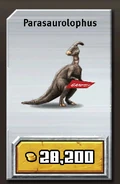 Parasaurolophus card in Jurassic Park: Builder.