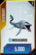 Old Mosasaurus card