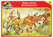 Parasaurolophus Collector Card. Erroneously listed as "Hadrosaurus".