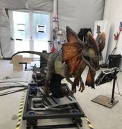 Dominion Dilophosaurus animatronic