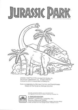 Jurassic Park: A Coloring Book, Jurassic Park Wiki