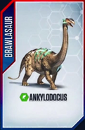 Ankylodoucus Brawlasaur card.