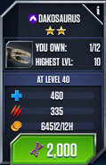 Dakosaurus Max Stats