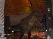 An animatronic Tyrannosaurus