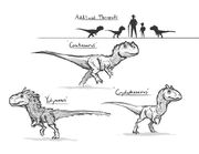 JW Camp Cretaceous Bumpy Carnivores Concept Art.jpg